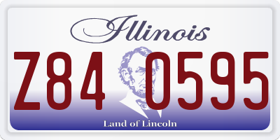 IL license plate Z840595