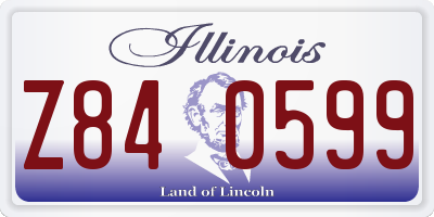 IL license plate Z840599
