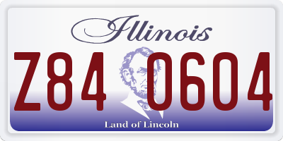 IL license plate Z840604