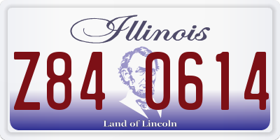 IL license plate Z840614
