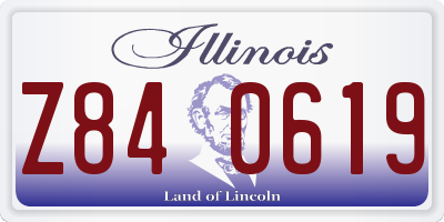 IL license plate Z840619