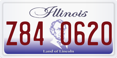 IL license plate Z840620
