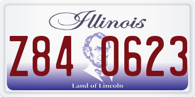 IL license plate Z840623
