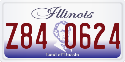 IL license plate Z840624