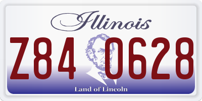 IL license plate Z840628