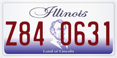 IL license plate Z840631