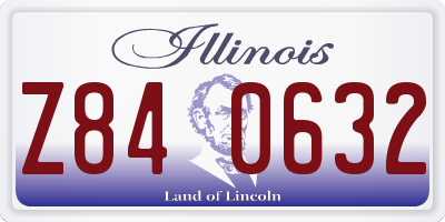 IL license plate Z840632