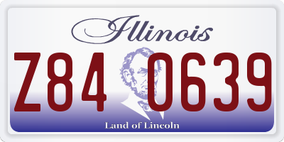 IL license plate Z840639