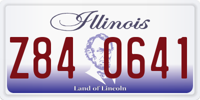 IL license plate Z840641