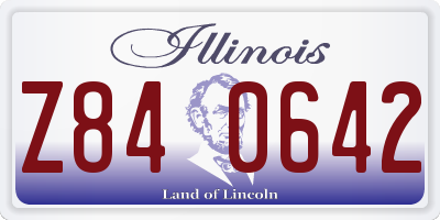 IL license plate Z840642