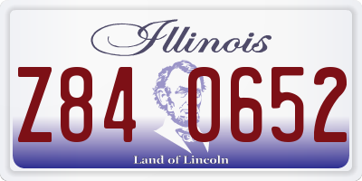 IL license plate Z840652