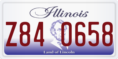 IL license plate Z840658