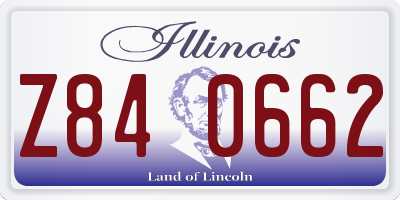 IL license plate Z840662