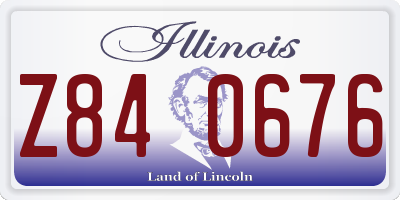 IL license plate Z840676