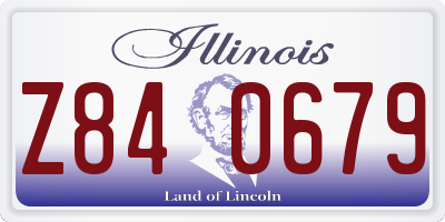 IL license plate Z840679