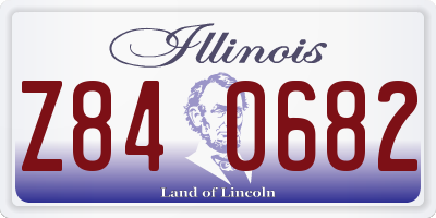 IL license plate Z840682