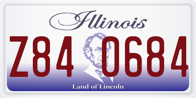 IL license plate Z840684