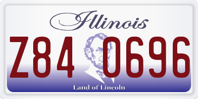 IL license plate Z840696