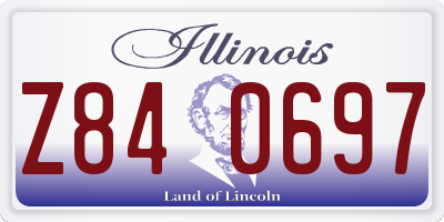 IL license plate Z840697