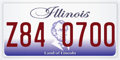 IL license plate Z840700