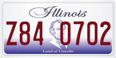 IL license plate Z840702