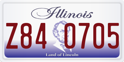 IL license plate Z840705