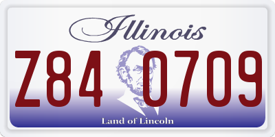 IL license plate Z840709