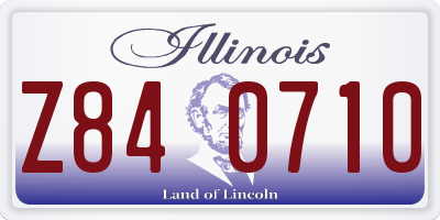 IL license plate Z840710
