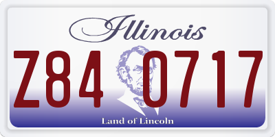 IL license plate Z840717