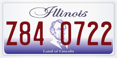 IL license plate Z840722