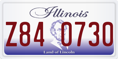 IL license plate Z840730