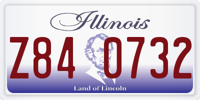 IL license plate Z840732