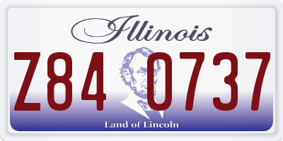 IL license plate Z840737