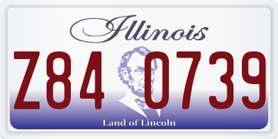 IL license plate Z840739