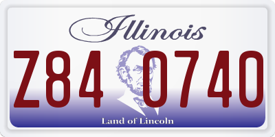 IL license plate Z840740