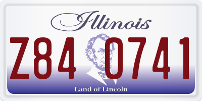IL license plate Z840741