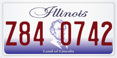 IL license plate Z840742
