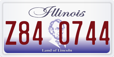 IL license plate Z840744