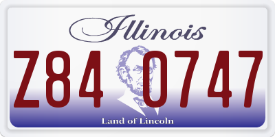 IL license plate Z840747