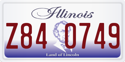 IL license plate Z840749