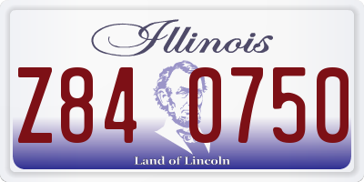 IL license plate Z840750