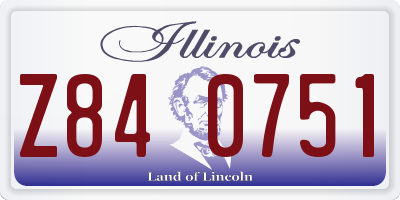 IL license plate Z840751