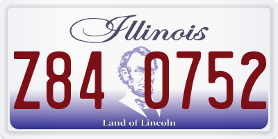 IL license plate Z840752