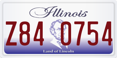 IL license plate Z840754