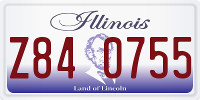 IL license plate Z840755