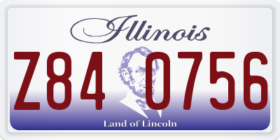 IL license plate Z840756