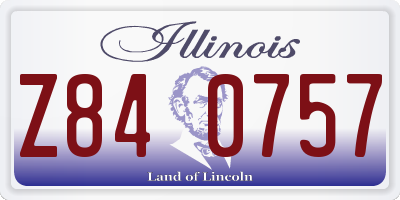 IL license plate Z840757
