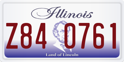 IL license plate Z840761