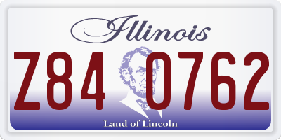 IL license plate Z840762