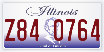 IL license plate Z840764